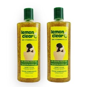 2-Piece Lemon Clear Exfoliating Shower Gel Set 500ml
